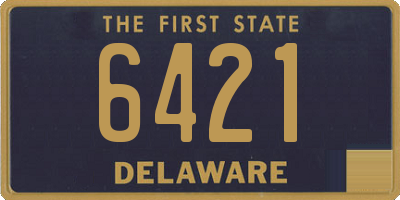 DE license plate 6421