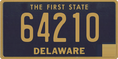 DE license plate 64210