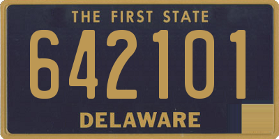 DE license plate 642101