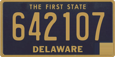 DE license plate 642107