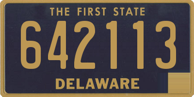 DE license plate 642113