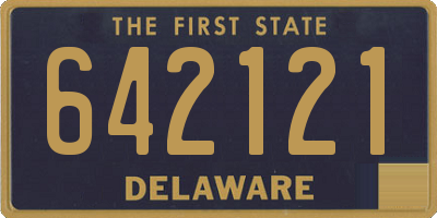 DE license plate 642121