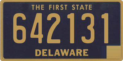 DE license plate 642131