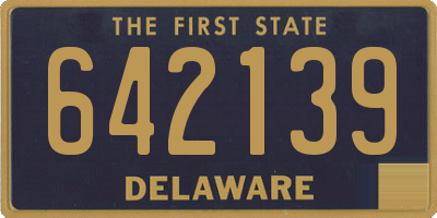 DE license plate 642139
