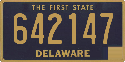 DE license plate 642147