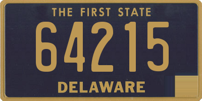 DE license plate 64215