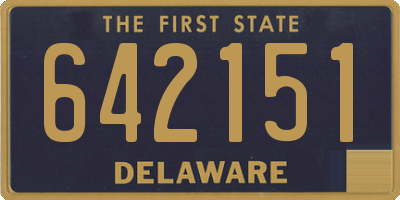 DE license plate 642151