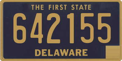 DE license plate 642155