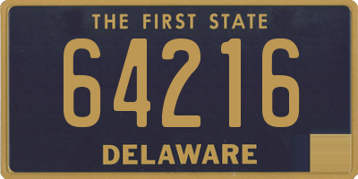 DE license plate 64216