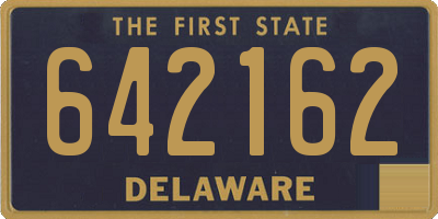 DE license plate 642162