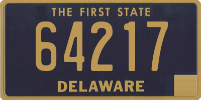 DE license plate 64217