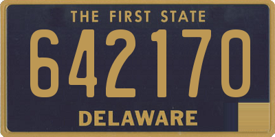 DE license plate 642170
