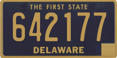 DE license plate 642177