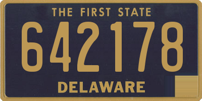 DE license plate 642178