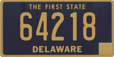 DE license plate 64218