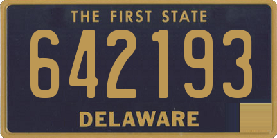 DE license plate 642193