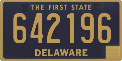 DE license plate 642196