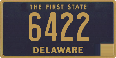 DE license plate 6422