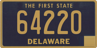 DE license plate 64220