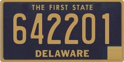 DE license plate 642201
