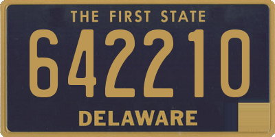 DE license plate 642210