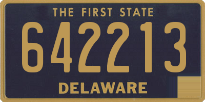 DE license plate 642213