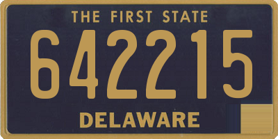DE license plate 642215