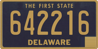 DE license plate 642216
