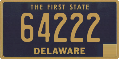 DE license plate 64222