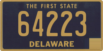 DE license plate 64223