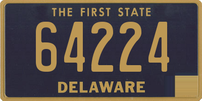 DE license plate 64224
