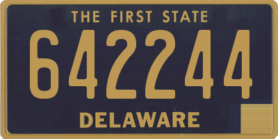DE license plate 642244