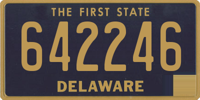 DE license plate 642246