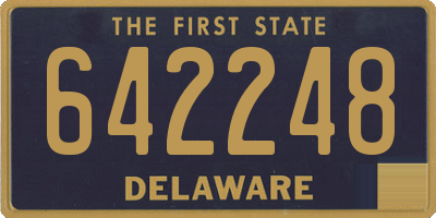 DE license plate 642248