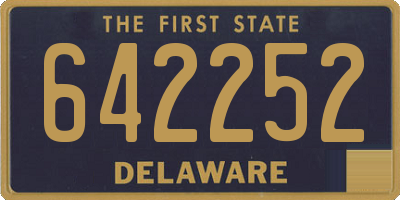 DE license plate 642252