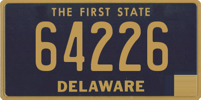 DE license plate 64226