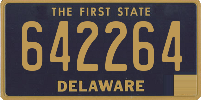 DE license plate 642264
