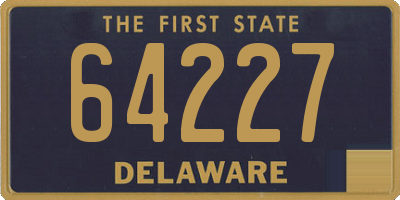 DE license plate 64227