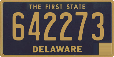 DE license plate 642273