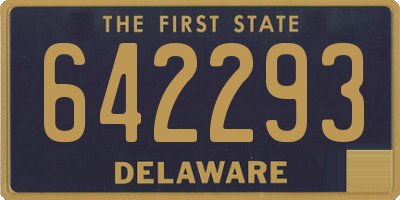 DE license plate 642293