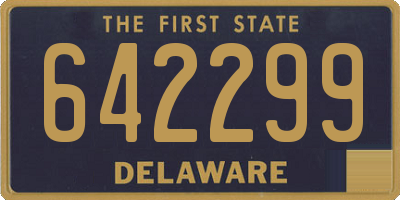 DE license plate 642299