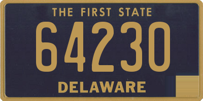 DE license plate 64230