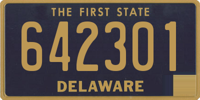 DE license plate 642301