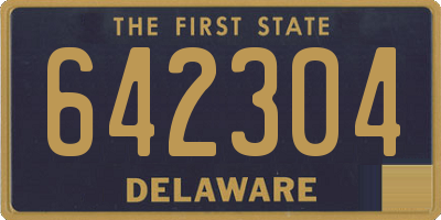 DE license plate 642304