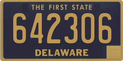 DE license plate 642306
