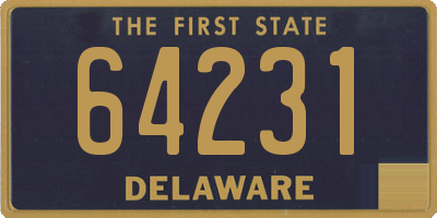 DE license plate 64231