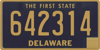 DE license plate 642314