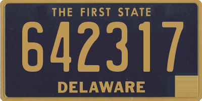DE license plate 642317