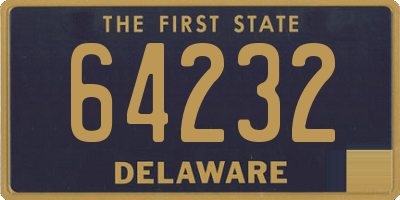 DE license plate 64232