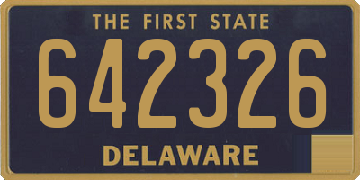 DE license plate 642326